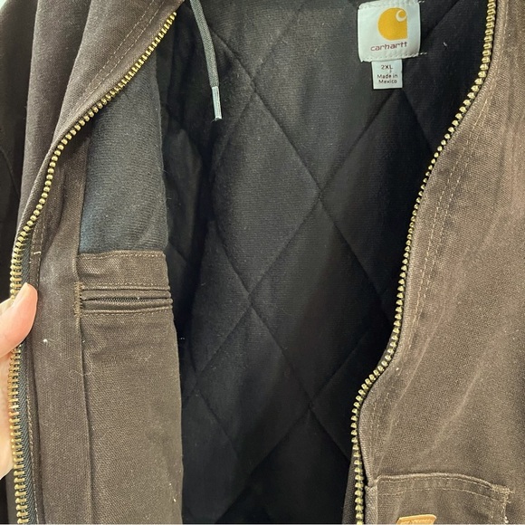 CARHARTT MEN'S INSULATED ACTIVE JAC - LOOSE FIT - WASHED DUCK - 3 WARMEST RATING - Picture 10 of 14